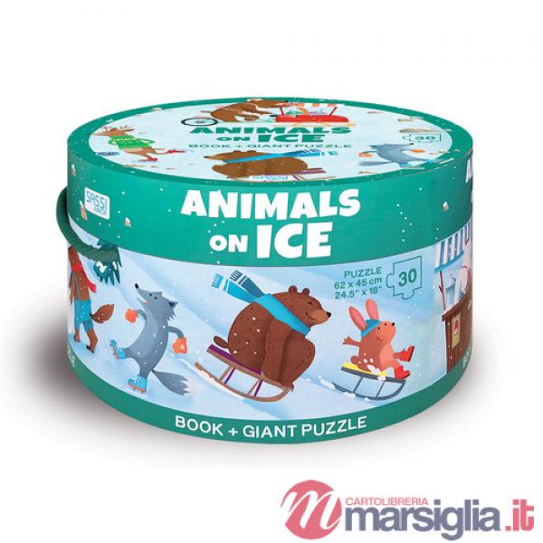 Animals on ice. Ediz. a colori. Con puzzle