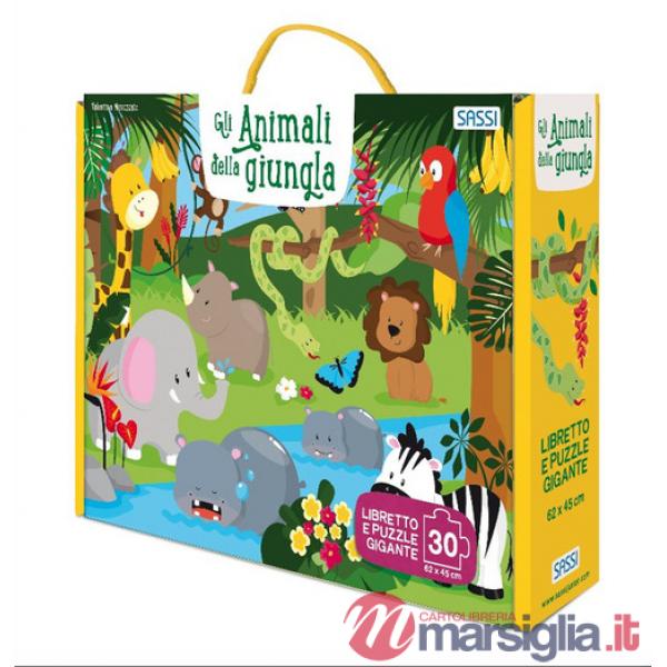 Animali della giungla. Ediz. a colori. Con puzzle (Gli)