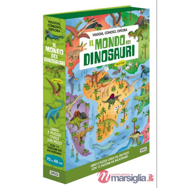 Mondo dei dinosauri. Viaggia, conosci, esplora. Ediz. a colori. Con puzzle (Il)