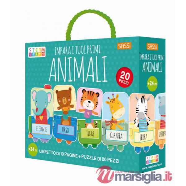 Impara i tuoi primi animali. Ediz. a colori. Con 20 puzzle pezzi giganti
