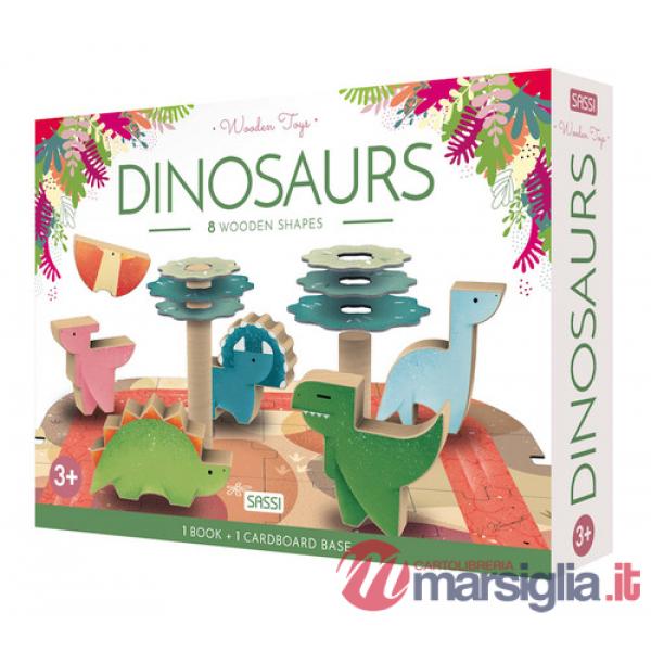 Dinosaurs. Wooden toys. Ediz. a colori. Con Giocattolo