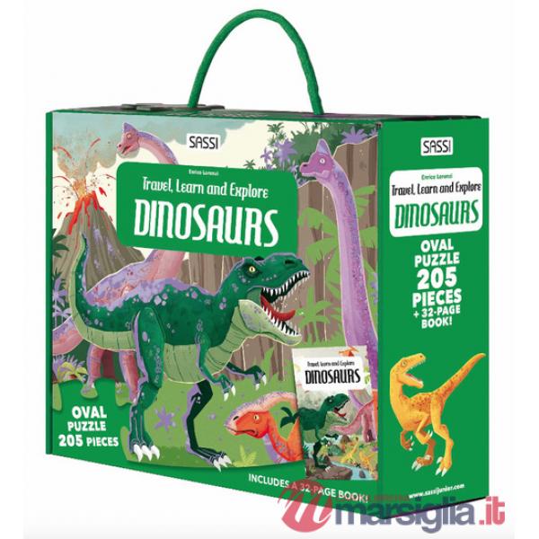 Dinosaurs. Travel, learn and explore. Ediz. a colori. Con puzzle