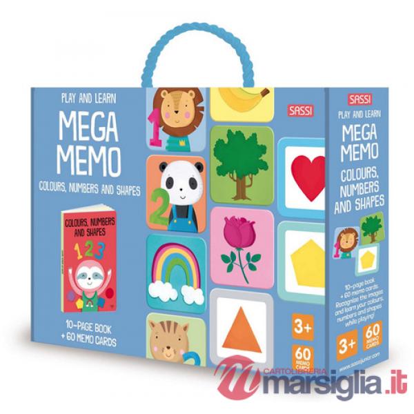 Colors, numbers, and shapes. Mega-memo. Ediz. a colori. Con tessere memo