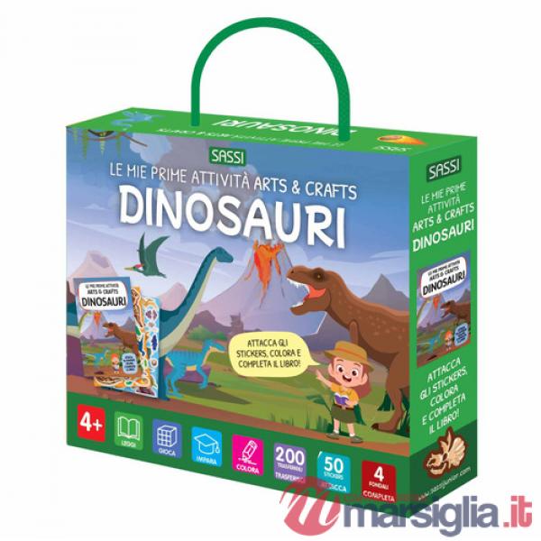 Dinosauri. Le mie prime attività arts & crafts. Ediz. a colori. Con 200 trasferibili. Con 50 Adesivi (I)