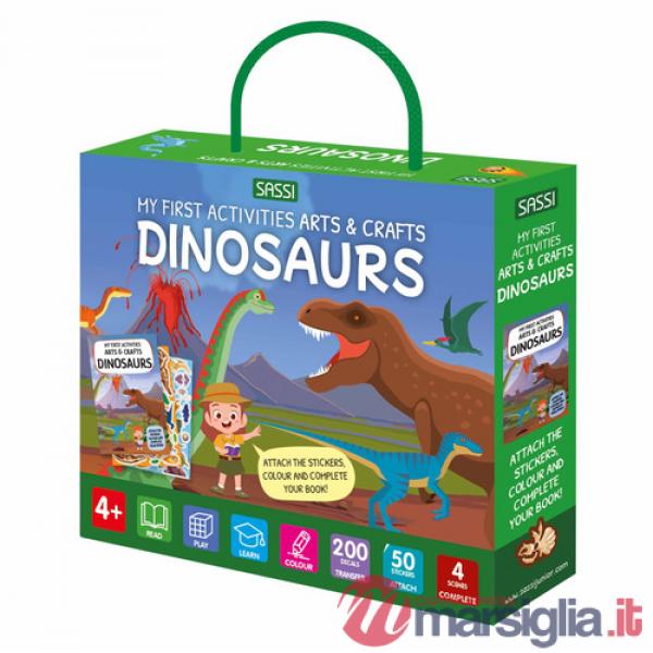 Dinosaurs. My first activities arts & crafts. Ediz. a colori. Con 200 decals. Con 4 scenes. Con 50 stickers