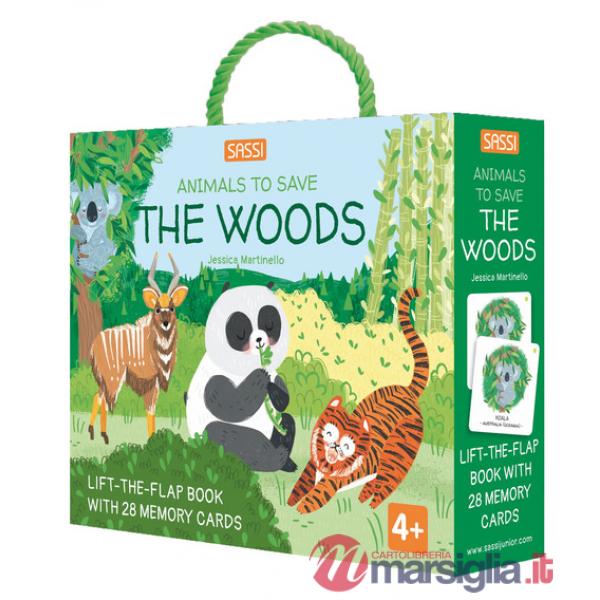 Woods. Animals to save. Ediz. a colori. Con 28 Memory cards (The)