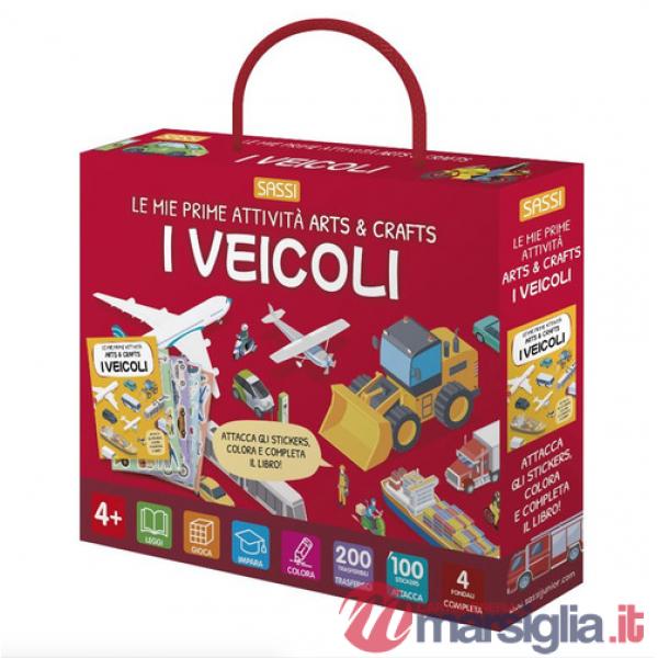 Veicoli. Le mie prime attività arts & crafts. Con 4 fondali. Con 100 sticker. Con 200 trasferibili (I)