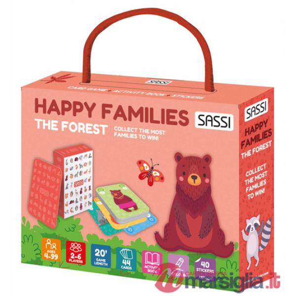 Forest. Happy families. Card games. Ediz. a colori. Con 44 Carte. Con 40 Adesivi (The)