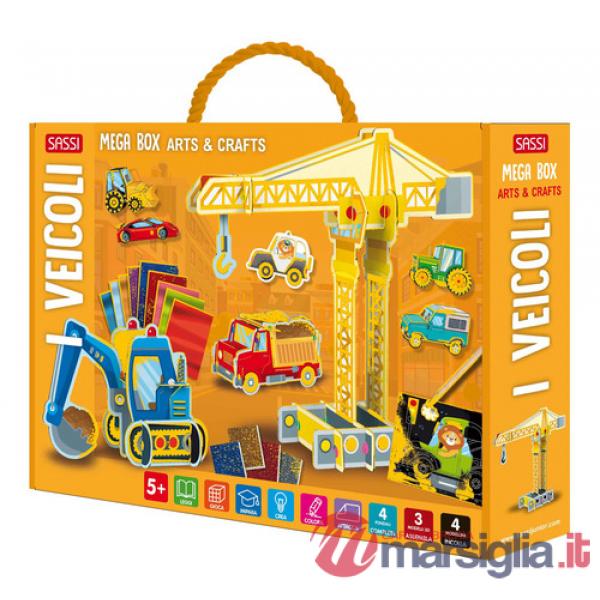 Veicoli. Mega box arts & crafts. Ediz. a colori. Con 4 fondali. Con 3 modelli 3D. Con 4 modellini