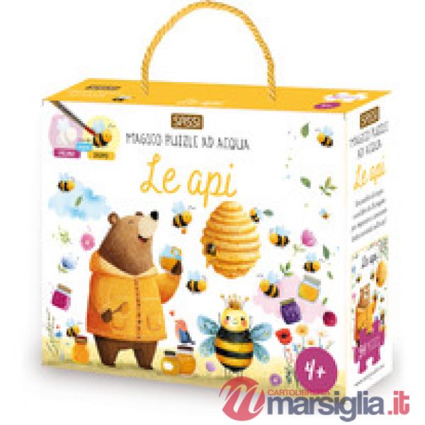 Api. Magico puzzle ad acqua. Ediz. illustrata. Con pennello. Con puzzle da 54 pezzi (Le)