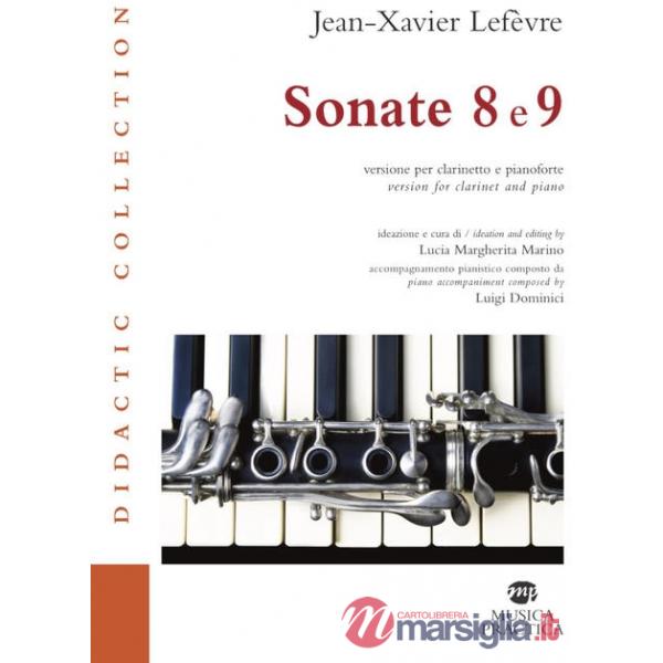 Sonate 8 e 9. Versione per clarinetto e pianoforte. Partitura e parte