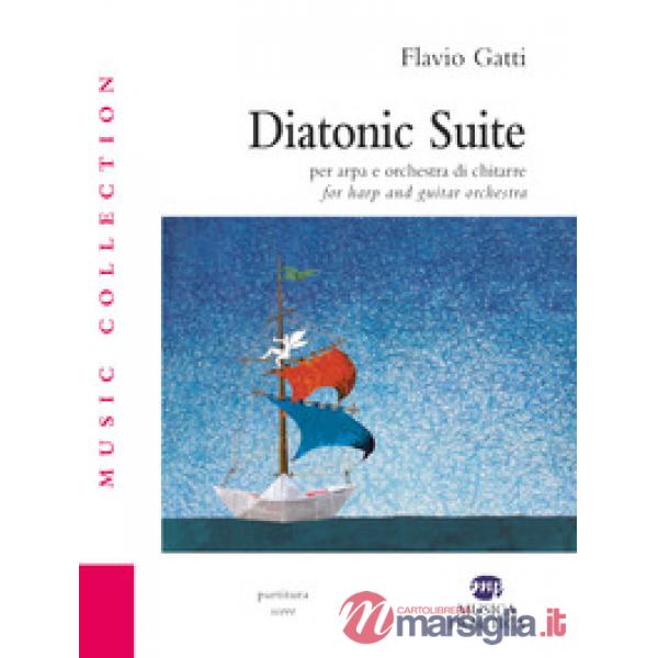 Diatonic suite. Per arpa e orchestra di chitarre. Partitura