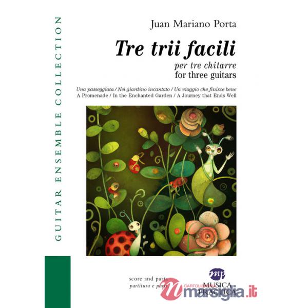 Tre trii facili per tre chitarre. Partitura