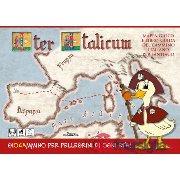 Iter Italicum. Mappa-gioco e libro-guida del Cammino italiano per Santiago. Ediz. illustrata. Con mappa-gioco
