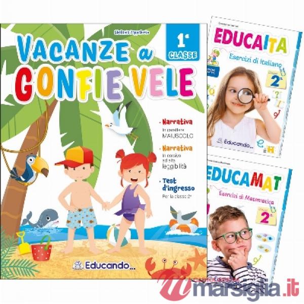 VACANZE A GONFIE VELE 1 + ESERCIZIARIO ITA-MAT