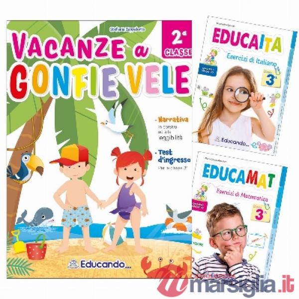 VACANZE A GONFIE VELE 2 + ESERCIZIARIO ITA-MAT