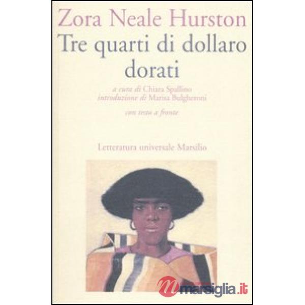 Tre quarti di dollaro dorati. Testo inglese a fronte
