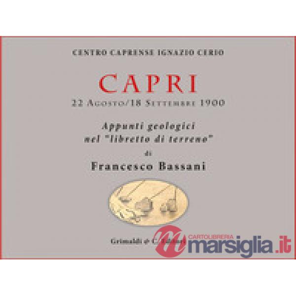 Capri. Appunti geologici nel «libretto di terreno»