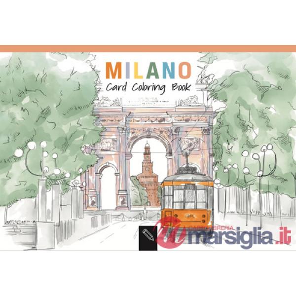 Milano. Card coloring book. Ediz. italiana e inglese