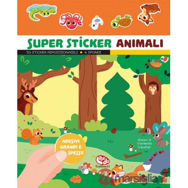 Super sticker animali. Ediz. a colori