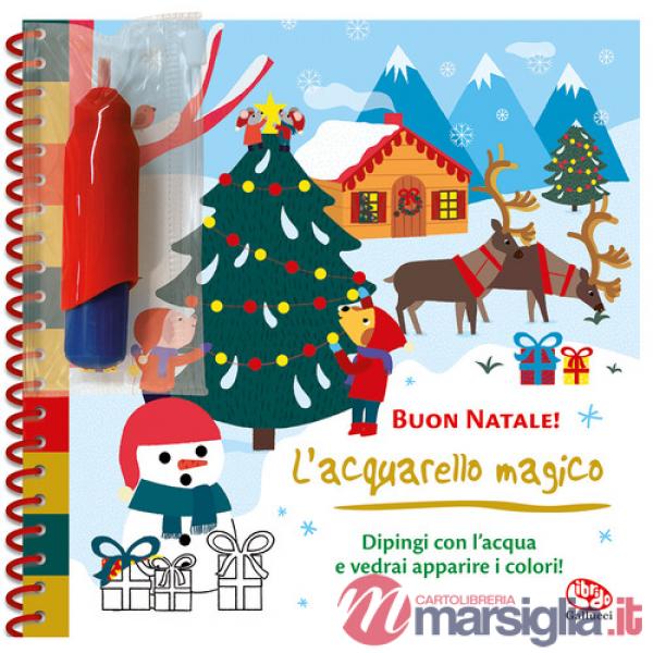 Buon Natale! L'acquarello magico. Ediz. a colori. Ediz. a spirale. Con pennello magico