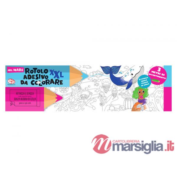 Rotolo adesivo da colorare XXL. Nel mare. Ediz. illustrata