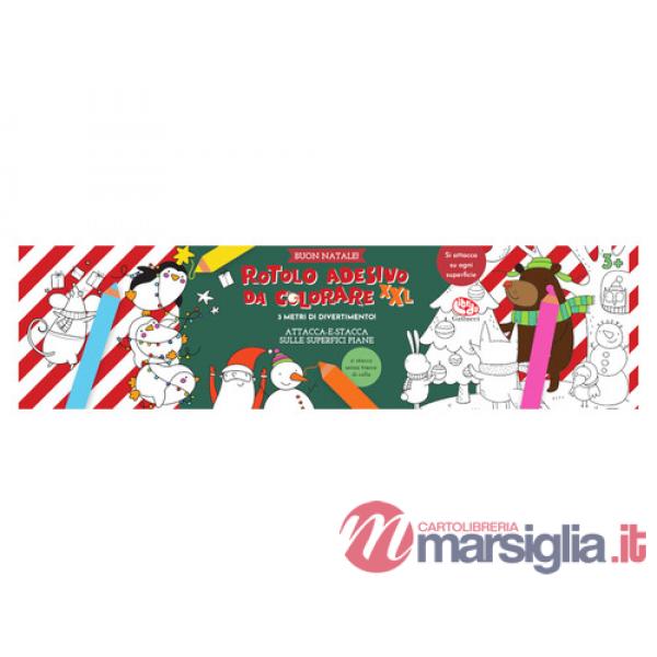 Rotolo adesivo da colorare XXL. Buon Natale! Ediz. illustrata