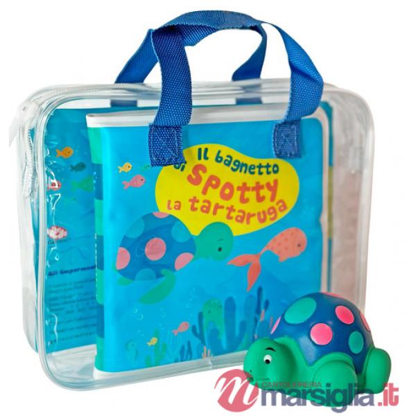 Bagnetto di Spotty la tartaruga. Impermealibri. Ediz. a colori. Con pupazzetto (Il)