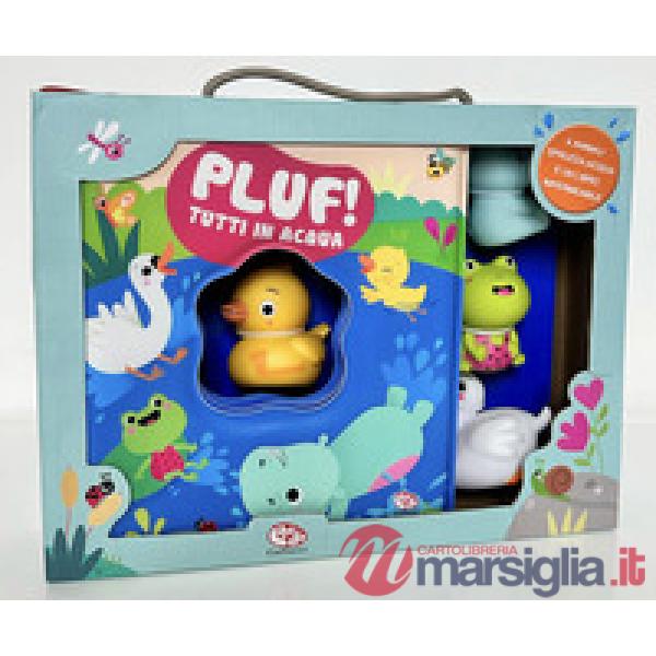 Pluf! Tutti in acqua. Ediz. a colori. Con 4 Bambola o pupazzetto