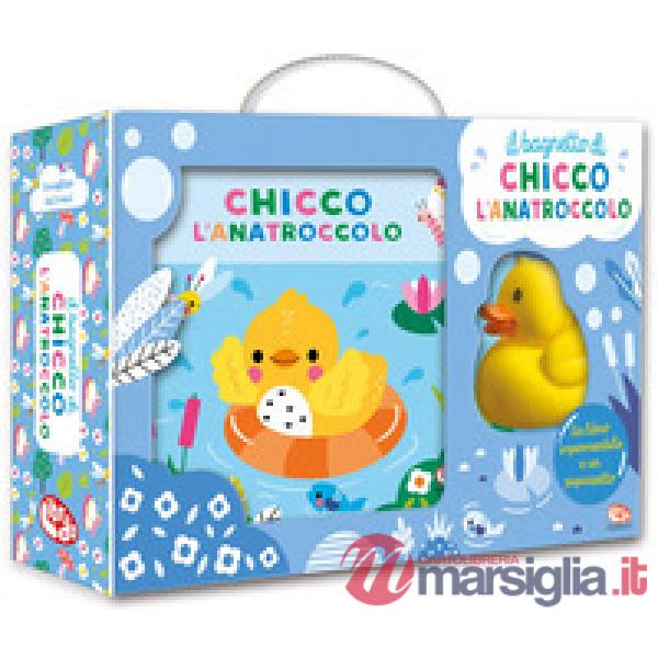 Bagnetto di Chicco l'anatroccolo. Impermealibri. Ediz. a colori. Con pupazzetto (Il)