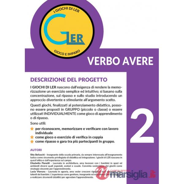Giochi di LER. Con 90 tessere in cartoncino (I). Vol. 2: Verbo Avere