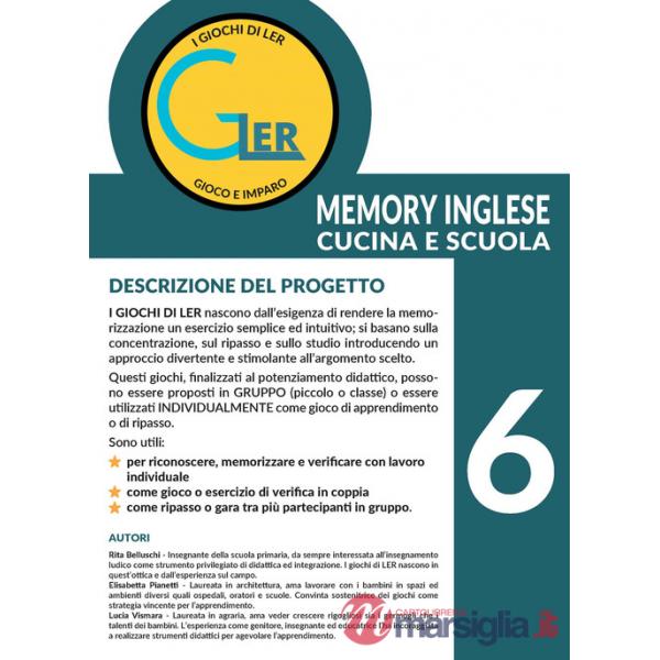 Giochi di Ler memory inglese. Cucina e scuola. Con tessere in cartoncino (I). Vol. 6