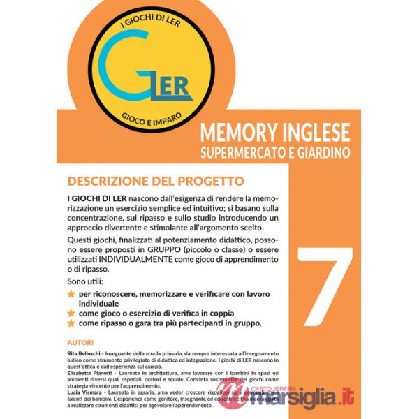 Giochi di Ler memory inglese. Supermercato e giardino. Nuova ediz. Con tessere in cartoncino (I)