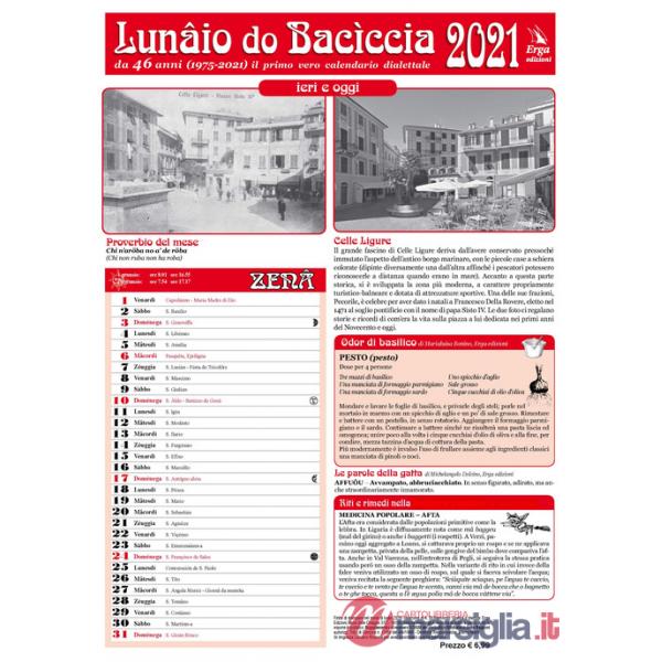 Lunâio do Bacìccia 2021. Con stampa antica