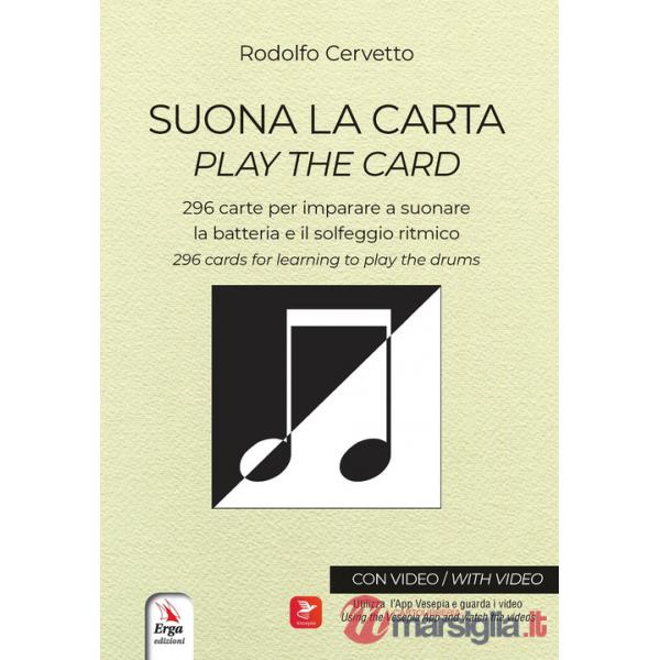 Suona la carta. 296 carte per imparare a suonare la batteria e il solfeggio ritmico-Play the card. 296 cards for lerning to play