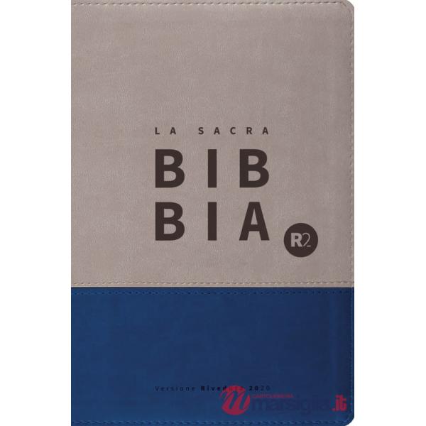 Bibbia R2. Versione riveduta 2020. Ediz. similpelle blu/grigio