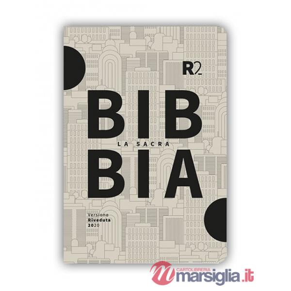 Bibbia R2. Versione riveduta 2020. Città. Ediz. tascabile nera/ beige