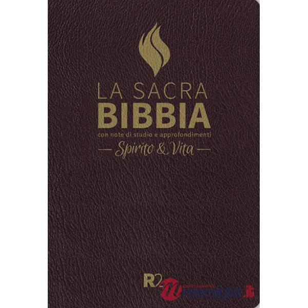 Bibbia R2. Spirito e vita. Ediz. pelle sintetica bordeaux, taglio oro