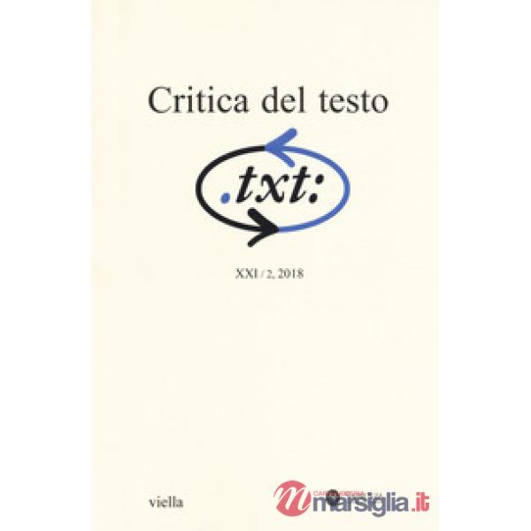 Critica del testo (2018). Vol. 2