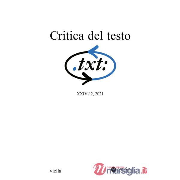 Critica del testo (2021). Vol. 24/2