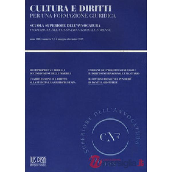 Cultura e diritti. Per una formazione giuridica. Vol. 2-3: Maggio-Dicembre