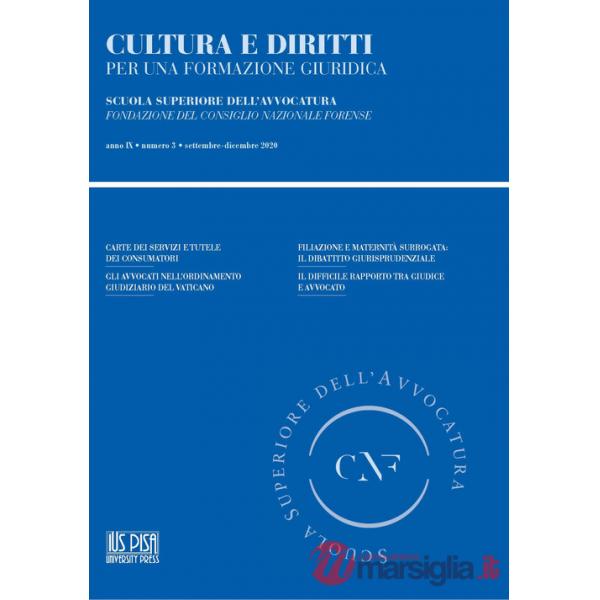 Cultura e diritti. Per una formazione giuridica (2020). Vol. 3