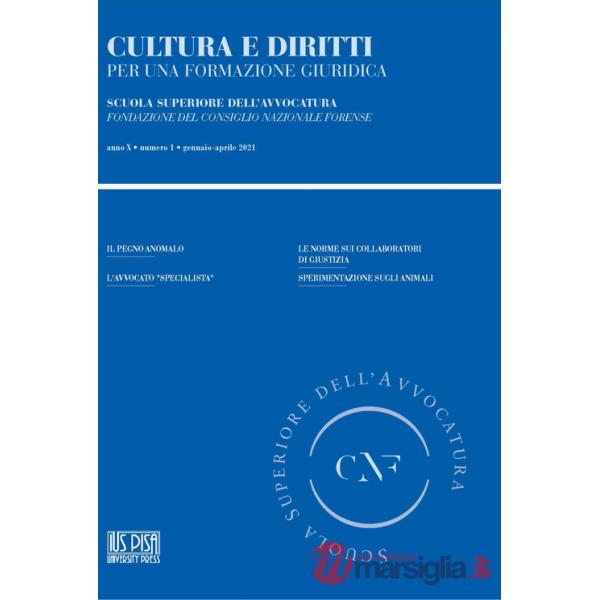 Cultura e diritti. Per una formazione giuridica (2021). Vol. 1