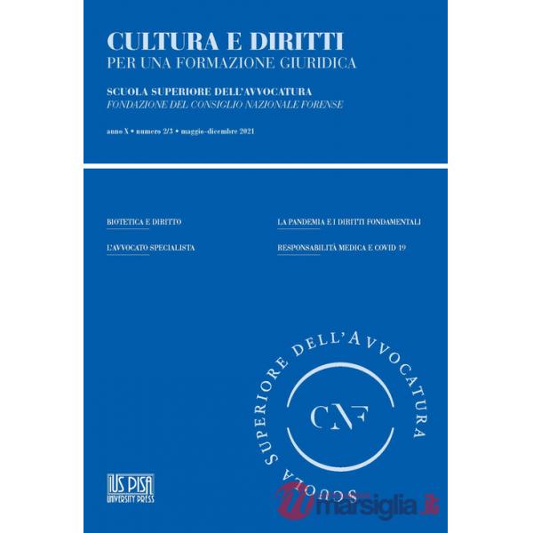 Cultura e diritti. Per una formazione giuridica (2021). Vol. 2-3