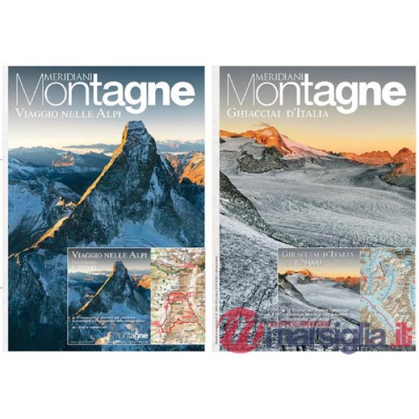 Viaggio nelle Alpi-Ghiacciai d'Italia. Con Carta geografica ripiegata