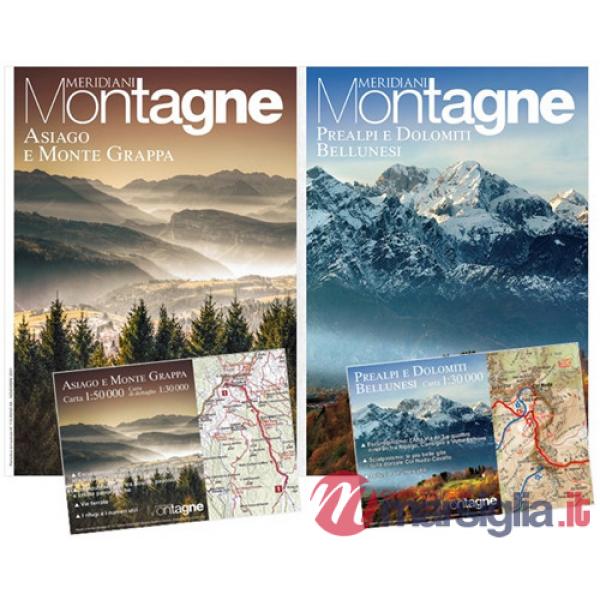 Asiago e Monte Grappa-Prealpi e Dolomiti bellunesi. Con 2 Carta geografica ripiegata
