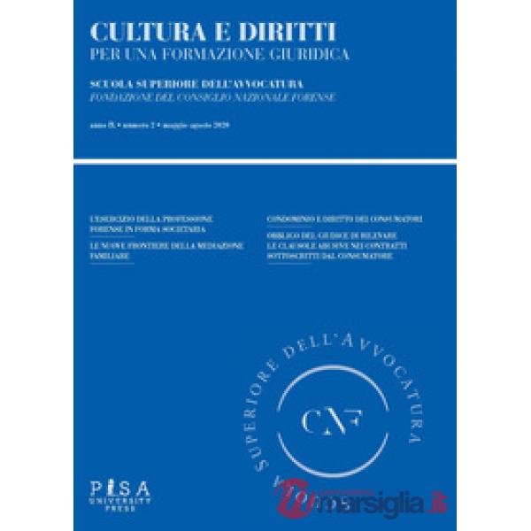 Cultura e diritti. Per una formazione giuridica (2020). Vol. 2