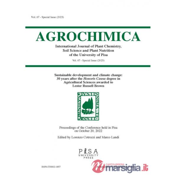 Agrochimica (2022). Vol. 67: Special issue