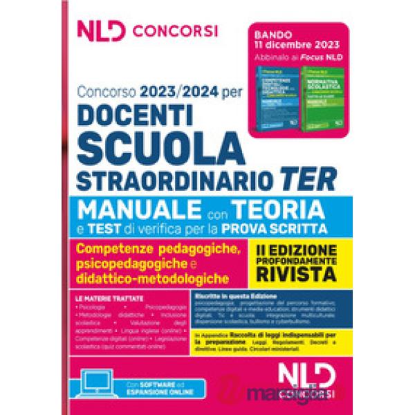 Concorso docenti scuola straordinario TER 2023-2024. Manuale con teoria e test di verifica per la prova scritta