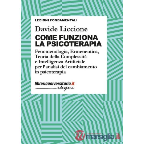 Come funziona la psicoterapia. Fenomenologia, Ermeneutica, Teoria della Complessità e Intelligenza Artificiale per l'analisi del